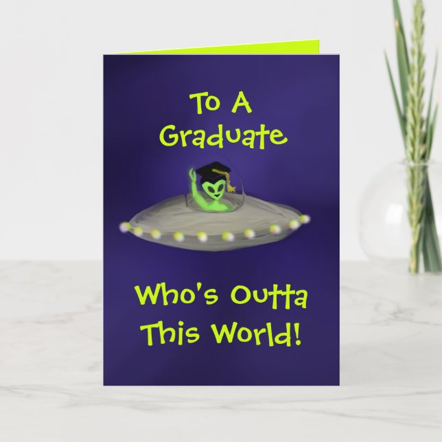 Outta This World Graduate card (Front)