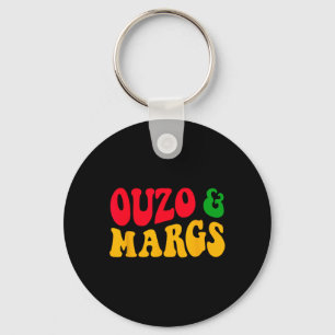 Ouzo And Margs Funny Cinco De Mayo Greek Orthodox Key Ring