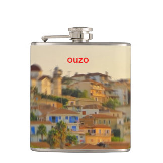 Ouzo - Koroni View Hip Flask