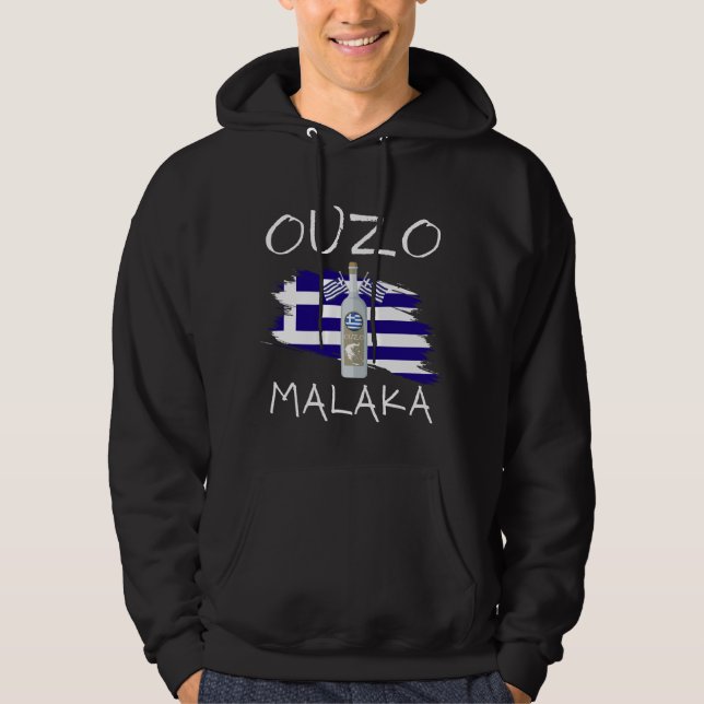 Ouzo Malaka  Hoodie (Front)