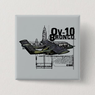 OV-10 Bronco 15 Cm Square Badge