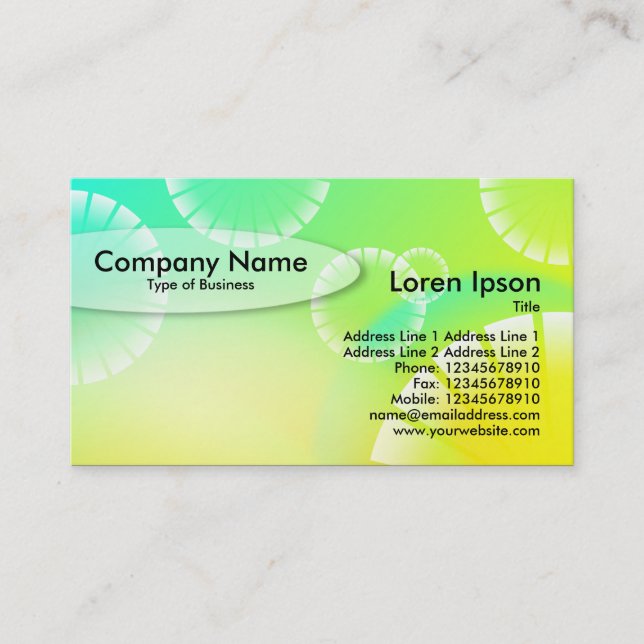 Oval - Abstract 01 Business Card (Front)