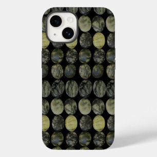 Oval Banded Agate Gemstone Horizontal Pattern  Case-Mate iPhone 14 Case