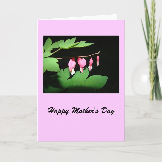 OVAL BLEEDING HEART CARD (Front)