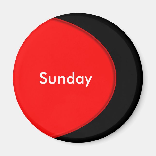 OVAL BUTTON - neon red + your text & ideas Magnet (Front)