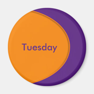 OVAL BUTTON - orange + your text & ideas Magnet