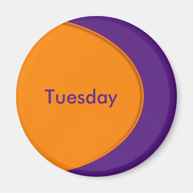 OVAL BUTTON - orange + your text & ideas Magnet (Front)