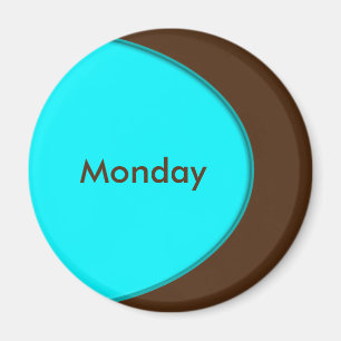 OVAL BUTTON - turquoise + your text & ideas Magnet