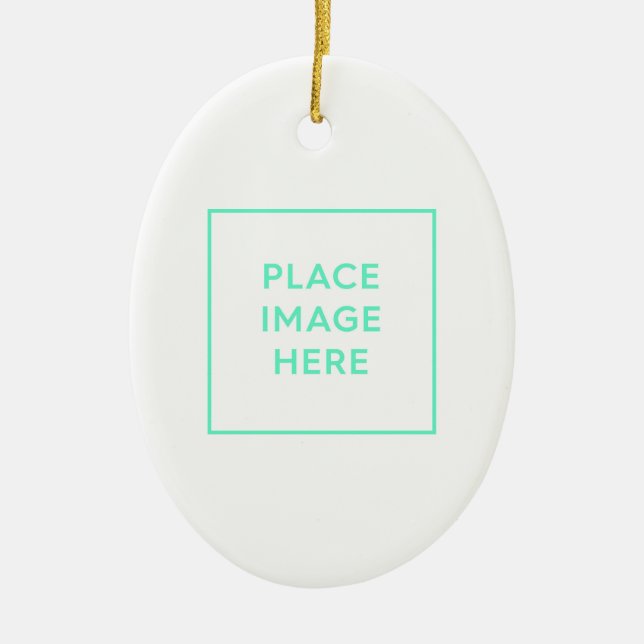 Oval Ceramic Ornament (Front)