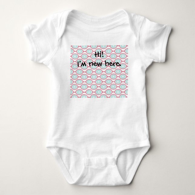 Oval Chains  Baby Bodysuit (Front)