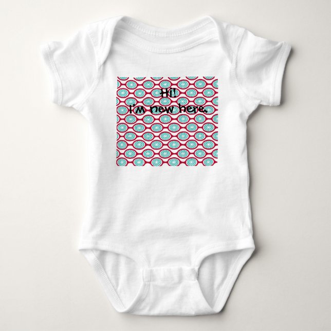 Oval Chains  Baby Bodysuit (Front)