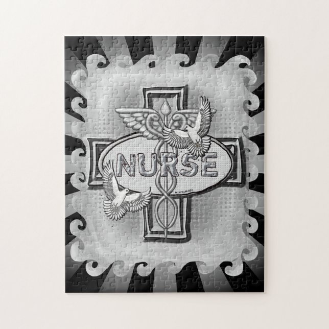 Oval doves nurse  jigsaw puzzle (Vertical)