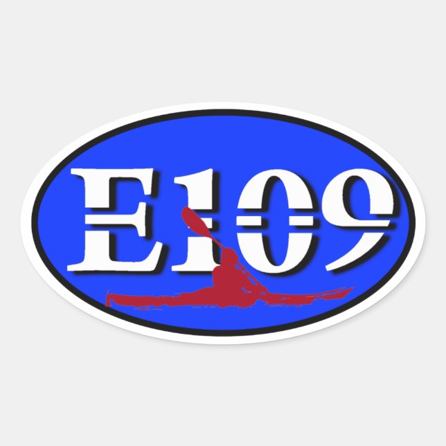 Oval E109 Euro Sticker (Front)