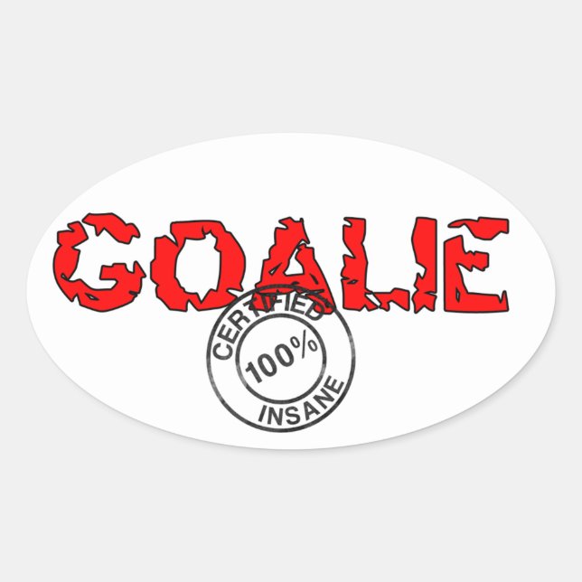 Oval Insane Goalie Sticker (Front)