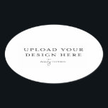 Oval Label - 4.5" x 2.7"<br><div class="desc">Customise your design in Templett. After you are done editing,  download your file in a JPG format (don't forget to turn on the bleed option). Upload your design here by clicking on the blue "Personalise" button.</div>