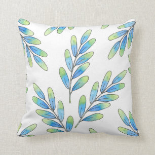 Oval Leaf Pattern Cushion