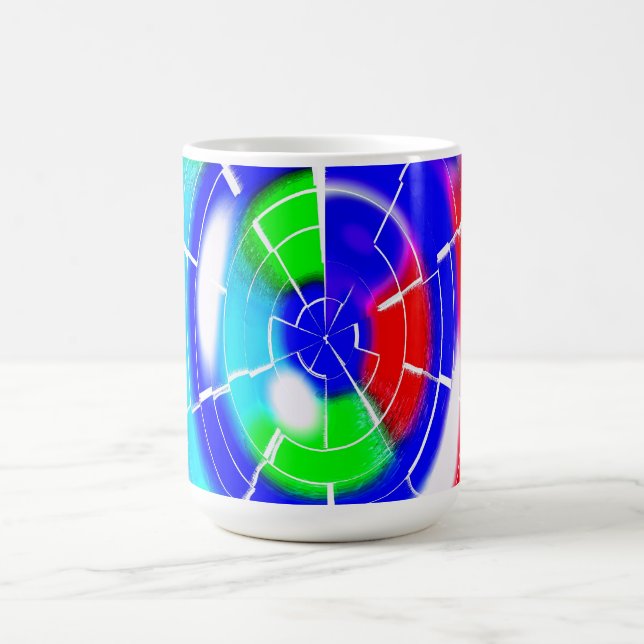 Oval maze art coffee mug (Center)