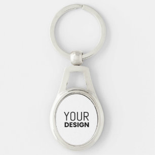 Oval Metal Keychain [+Other Shapes]