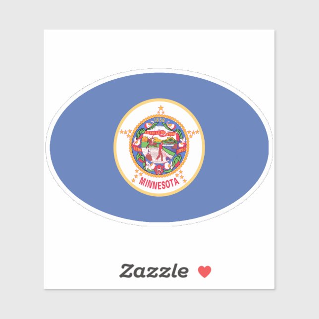 Oval Minnesota Flag (Sheet)