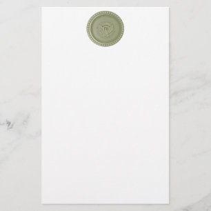 Oval Office Ceiling, Presidential USA Seal Ornamen Stationery