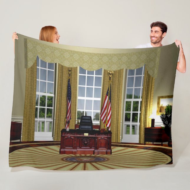 OVAL OFFICE FLEECE BLANKET (In Situ)
