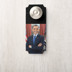 Oval Office Portrait, Obama Barack US President Door Hanger