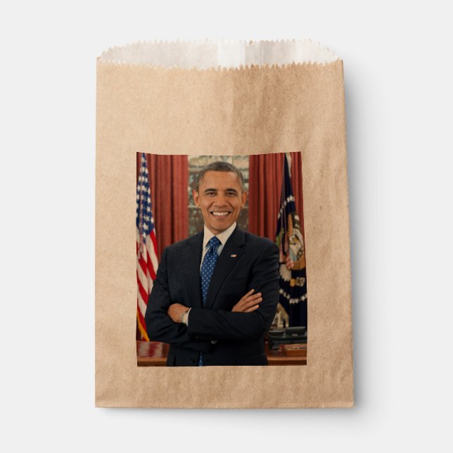 Oval Office Portrait, Obama Barack US President Favour Bag (Front)