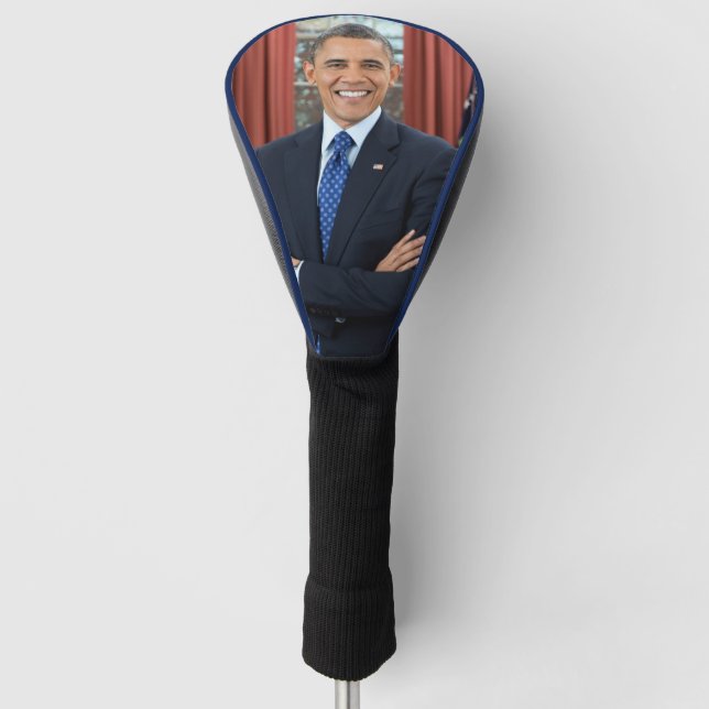 Oval Office Portrait, Obama Barack US President Golf Head Cover (Front)
