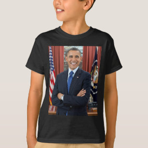 Oval Office Portrait, Obama Barack US President T-Shirt