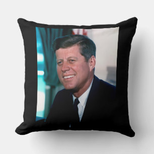 Oval Office Portrait President John F. Kennedy Cushion