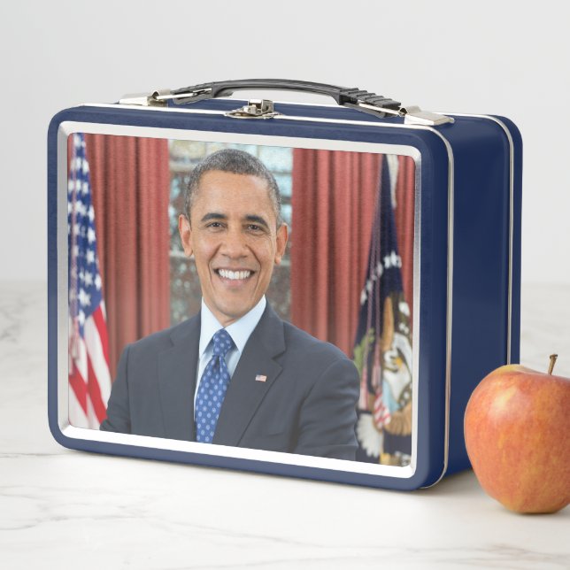 Oval Office US 44th President Obama Barack  Metal Lunch Box (In Situ)