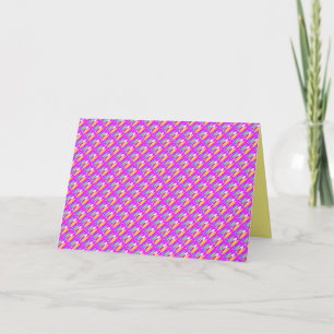 Oval pattern art in mixed colours bright modern    card