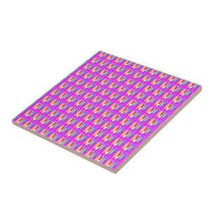 Oval pattern art in mixed colours bright modern ceramic tile