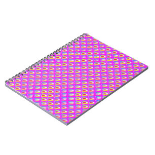 Oval pattern art in mixed colours bright modern    notebook