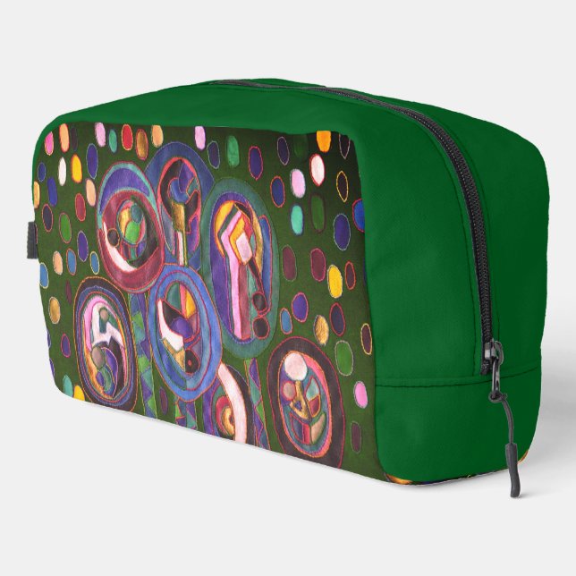 Oval pattern  dopp kit (Right Corner)