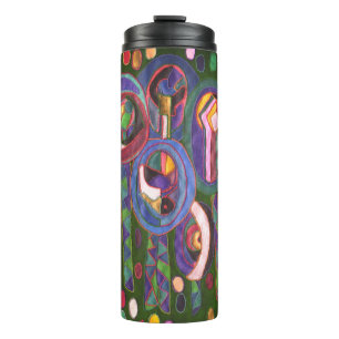 Oval pattern thermal tumbler