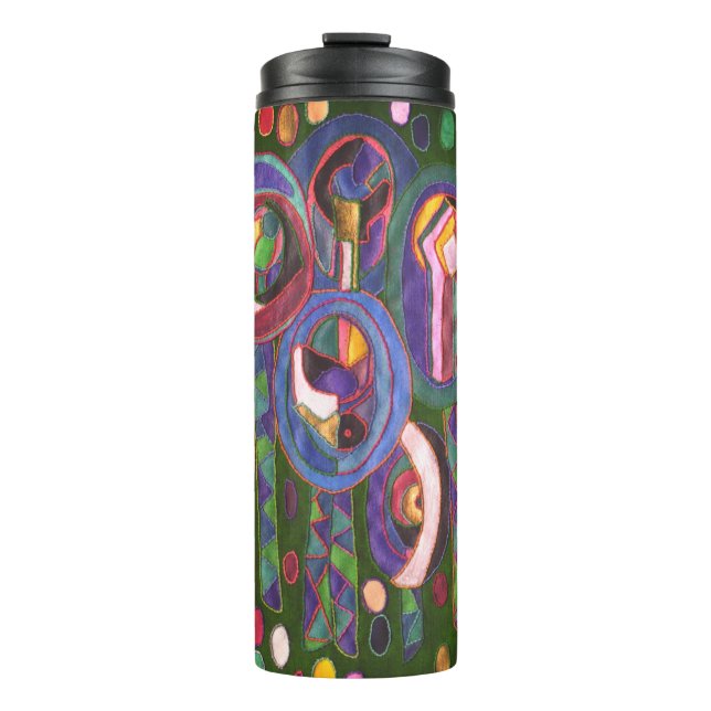 Oval pattern thermal tumbler (Front)