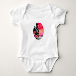 Oval Photo Frame Baby Bodysuit