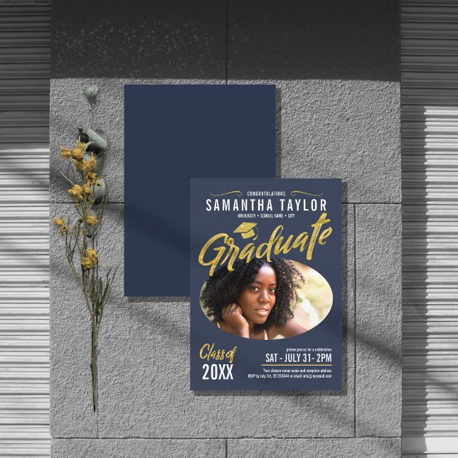 Oval Photo Graduation Gold Foil ID896 (Creator Uploaded)