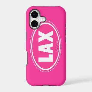 Oval - pink lacrosse iphone 5 case