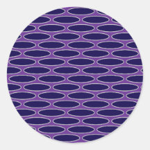 Oval Purple Chain Pattern