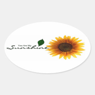 Oval Stickers - You Are My Sunshine