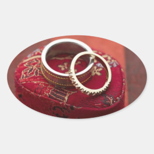 Oval Wedding Favour Seals Wedding Rings Storage Bo