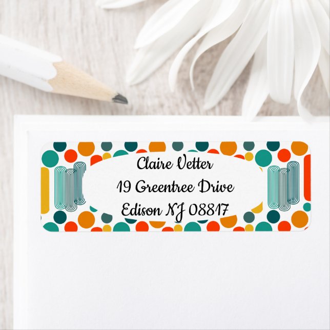 Ovals and Circles  Return Address Label (Insitu)