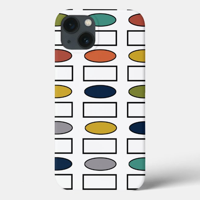 Ovals and Rectangles  Case-Mate iPhone Case (Back)