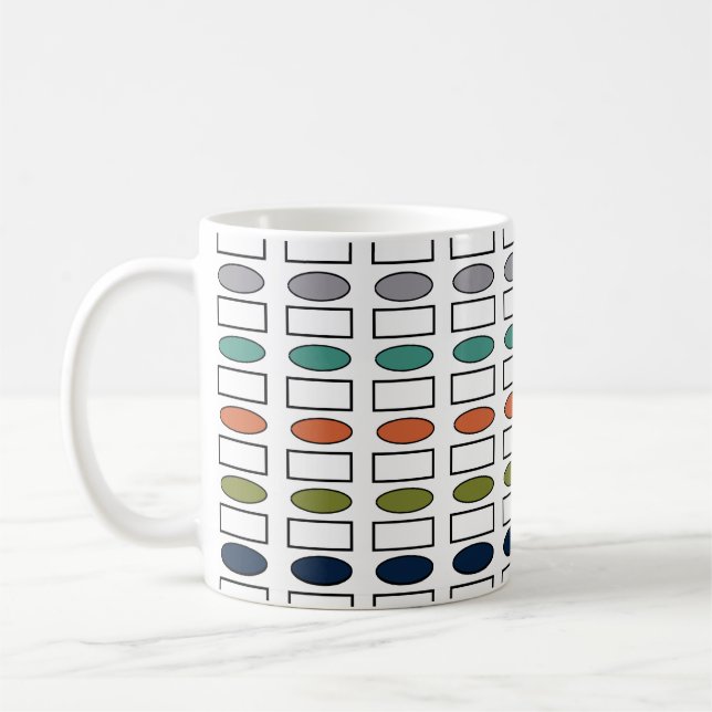 Ovals and Rectangles  Coffee Mug (Left)