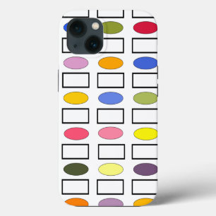 Ovals and Rectangles – Flower Garden iPhone 13 Case
