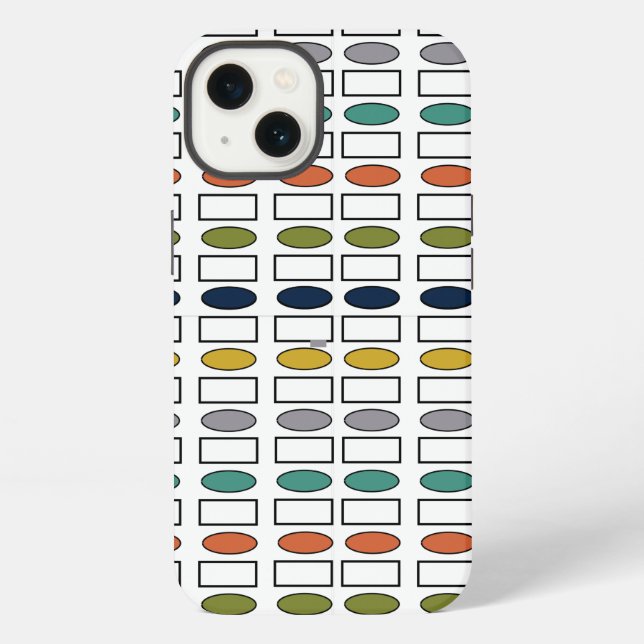Ovals and Rectangles  iPhone Case (Back)