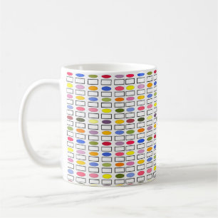 Ovals and Rectangles – Small Flower Garden Coffee Mug