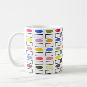 Ovals and Rectangles – Small Flower Garden Mug